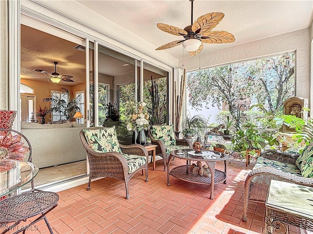 2030 Rio Nuevo Dr, North Fort Myers, FL 33917 - sunroom / solarium featuring healthy amount of natural light