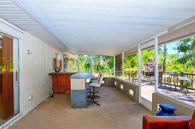 view of sunroom / solarium