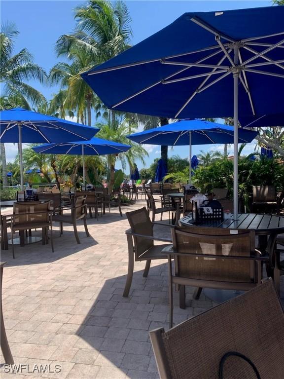 view of patio with outdoor dining space