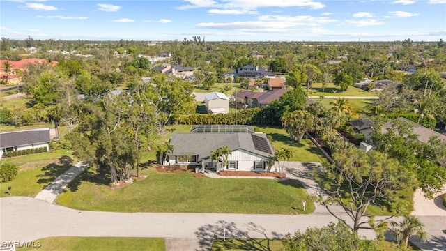 aerial view featuring a residential view