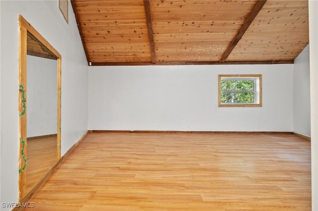 3775 27th Ave SW, Naples, FL 34117 - unfurnished room with light wood-style flooring, wood ceiling, and baseboards