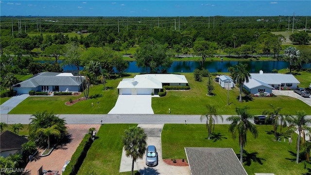 17225 Castleview Dr, North Fort Myers, FL 33917 - drone / aerial view featuring a water view