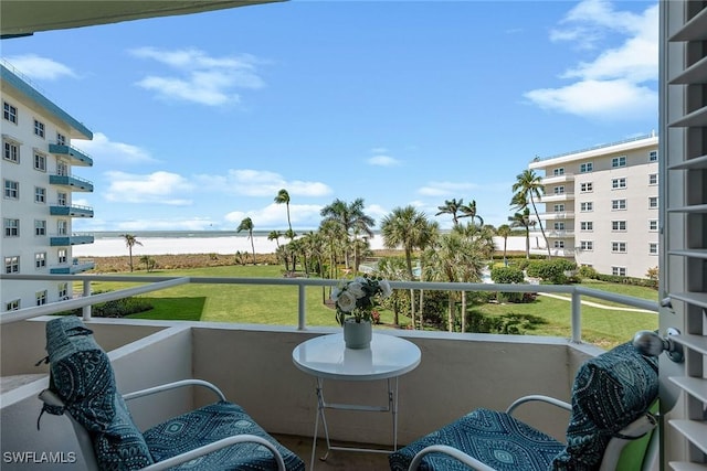 220 Seaview Ct Unit 305, Marco Island, FL 34145 - balcony featuring a water view