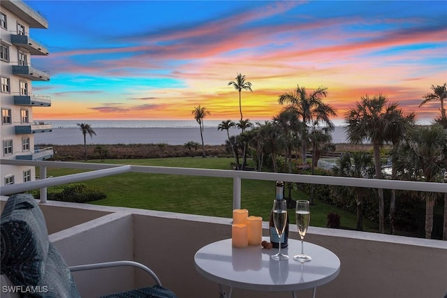 220 Seaview Ct Unit 305, Marco Island, FL 34145 - balcony with a water view