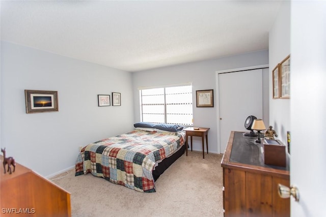 9209 Seminole Blvd Unit 117, Seminole, FL 33772 - bedroom featuring a closet, carpet floors, and baseboards