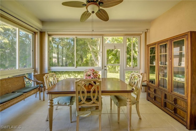 8664 Patty Berg Ct, Fort Myers, FL 33919 - sunroom with ceiling fan
