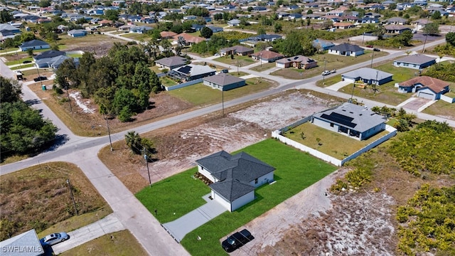 aerial view featuring a residential view