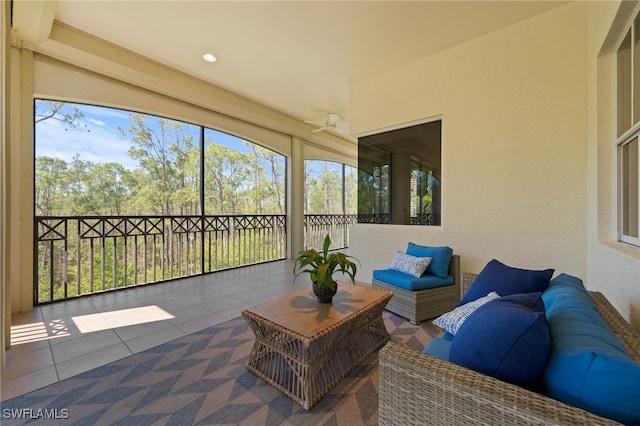 view of sunroom / solarium