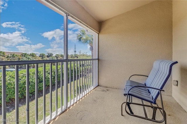 view of balcony