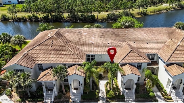 10139 Colonial Country Club Blvd S Unit 1006, Fort Myers, FL 33913 - birds eye view of property featuring a water view