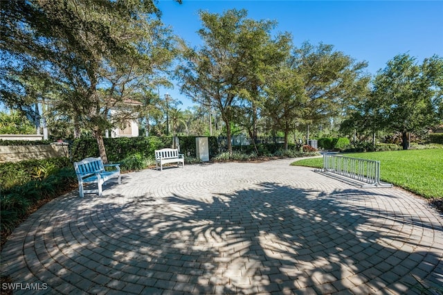 view of patio / terrace with fence