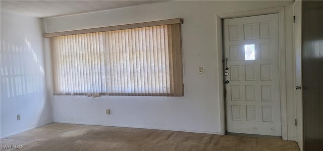 view of carpeted entryway