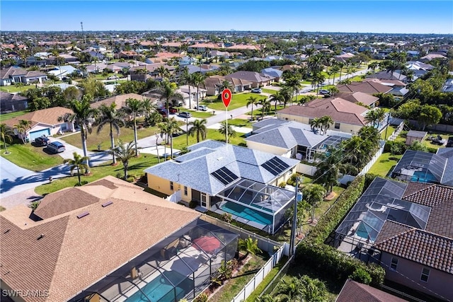 birds eye view of property featuring a residential view