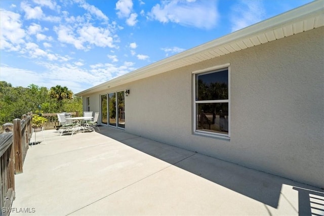 view of patio / terrace featuring outdoor dining area