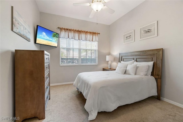 9011 Springview Loop, Estero, FL 33928 - carpeted bedroom featuring baseboards and a ceiling fan