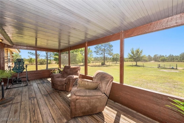 view of sunroom / solarium