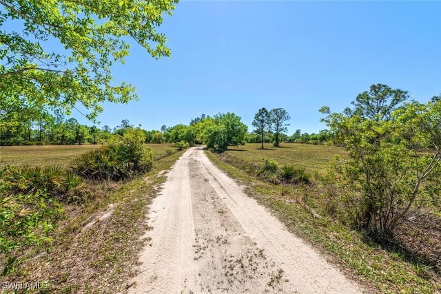 view of road