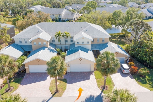 drone / aerial view featuring a residential view