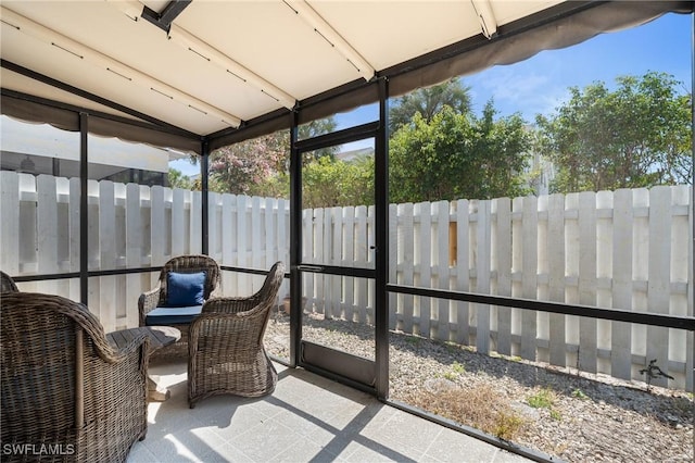 view of sunroom / solarium