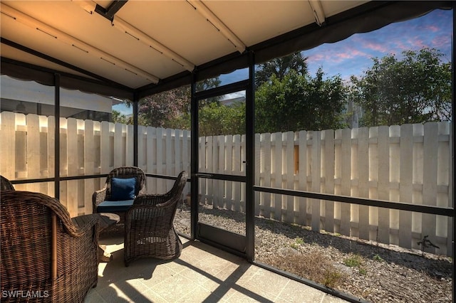 view of sunroom / solarium