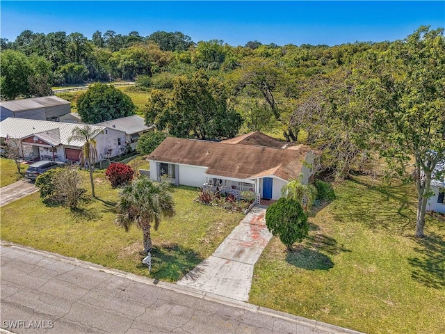 birds eye view of property