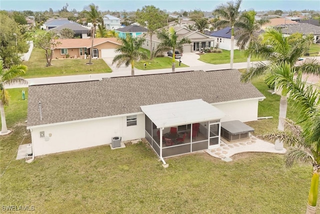 drone / aerial view featuring a residential view