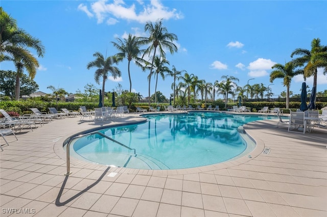community pool featuring a patio
