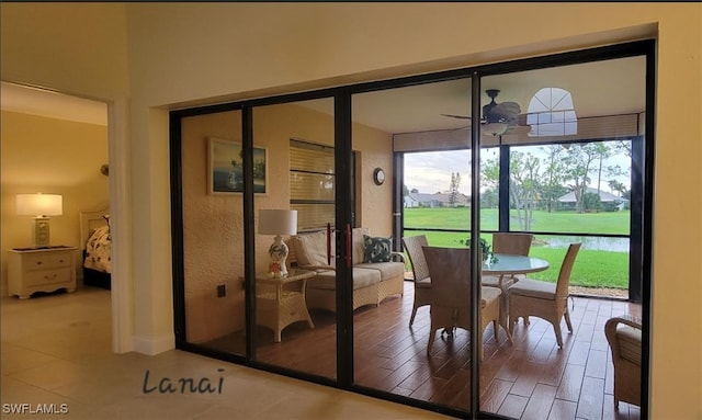 view of sunroom