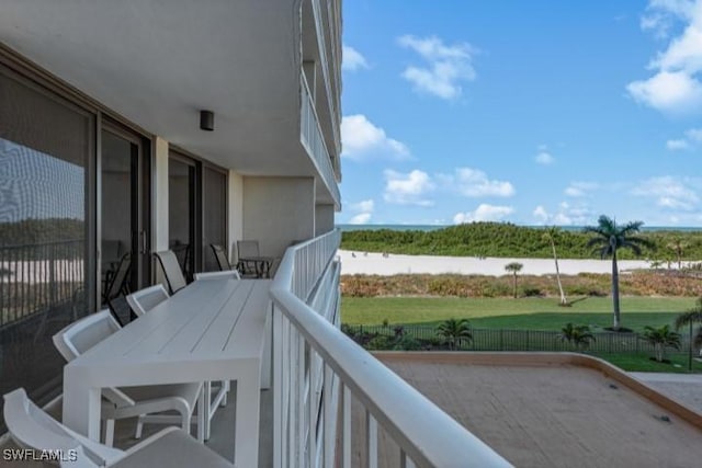 view of balcony