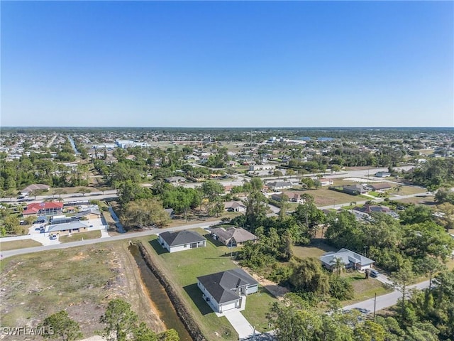 aerial view featuring a residential view