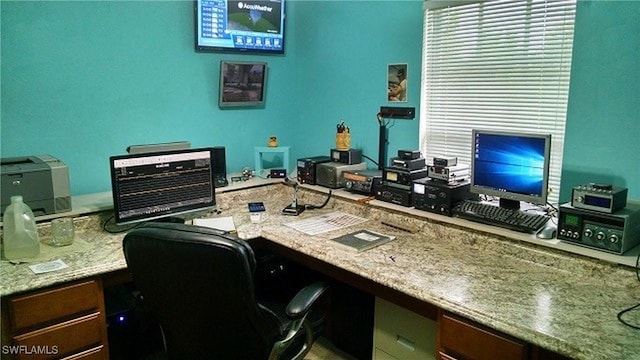 view of office area
