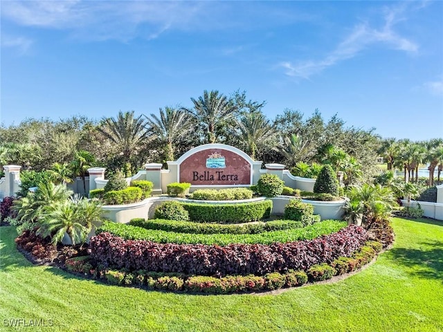 21116 Bella Terra Blvd, Estero, FL 33928 - community sign with a yard