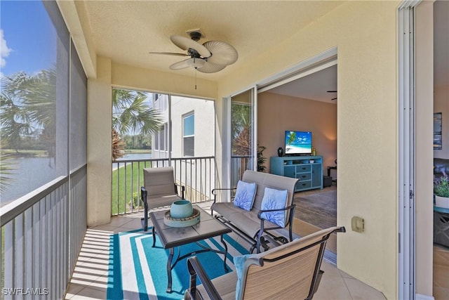 view of sunroom