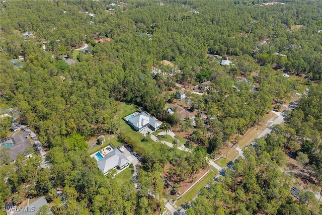 aerial view with a view of trees