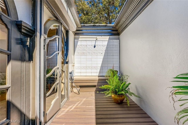 view of balcony