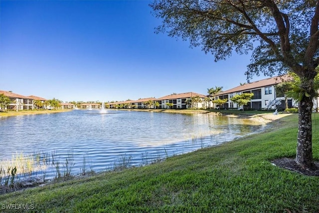 water view featuring a residential view