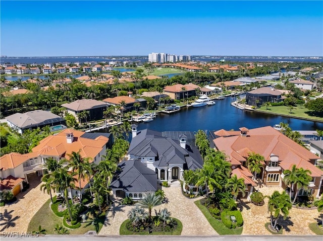 4831 Conover Ct, Fort Myers, FL 33908 - aerial view with a residential view and a water view