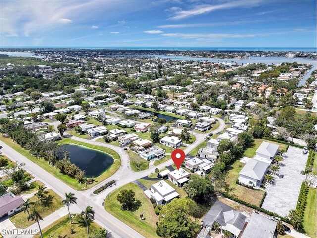 3 Knights Bridge Rd Unit A2, Naples, FL 34112 - aerial view of property's location featuring a nearby body of water and nearby suburban area