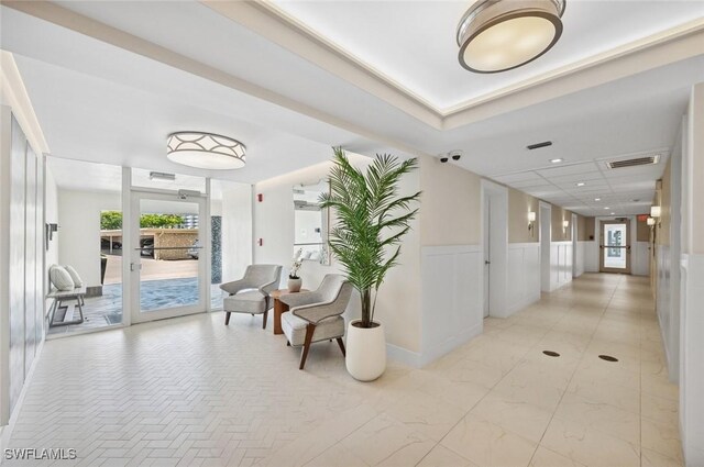 lobby with visible vents