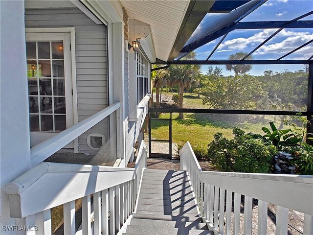 sunroom featuring ac unit