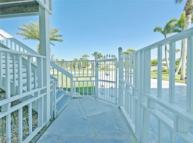 view of balcony