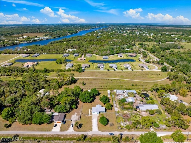 17450 Taylor Rd, Alva, FL 33920 - drone / aerial view with a water view
