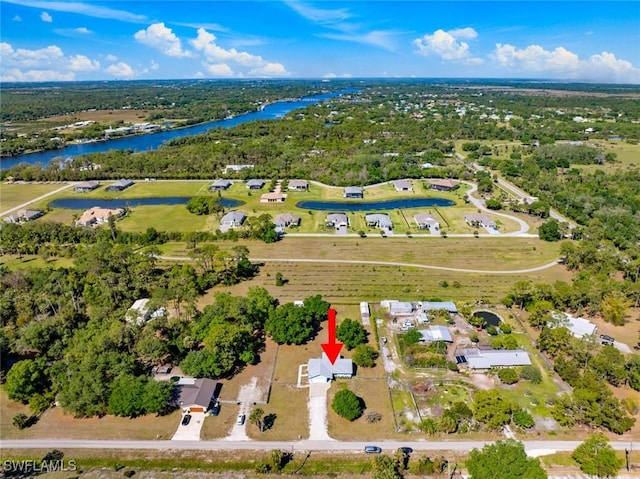 17450 Taylor Rd, Alva, FL 33920 - birds eye view of property featuring a water view