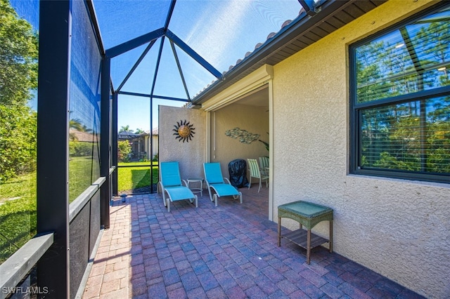 view of sunroom