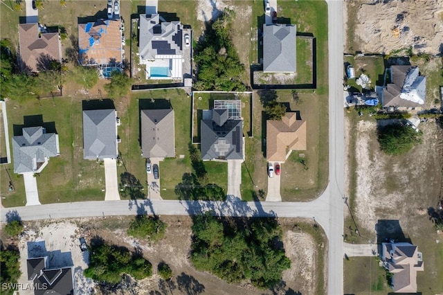 aerial view featuring a residential view