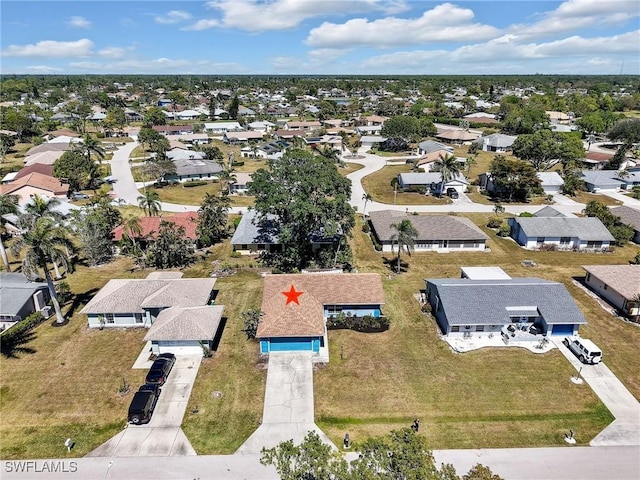 drone / aerial view featuring a residential view