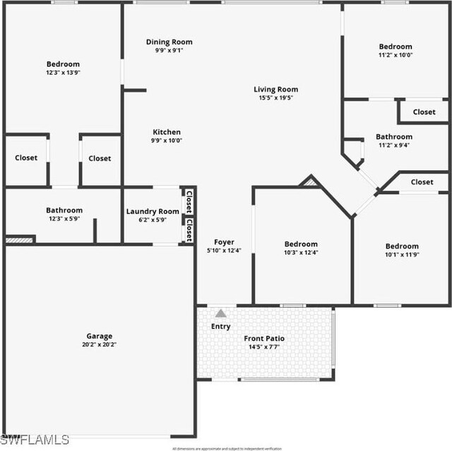 821 Casino Ave, Lehigh Acres, FL 33971 - property floor plan