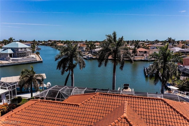 water view featuring a residential view