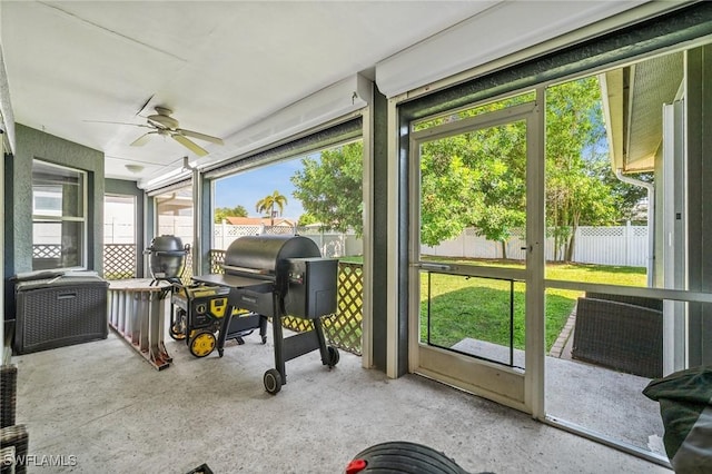 2218 NE 5th Ter, Cape Coral, FL 33909 - sunroom / solarium with ceiling fan