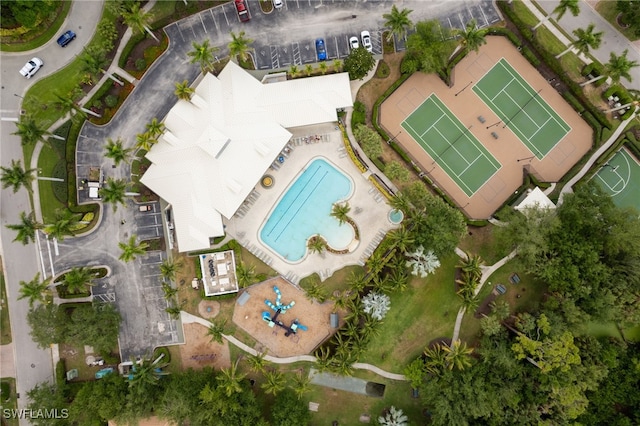 13104 Silver Thorn Loop, North Fort Myers, FL 33903 - drone / aerial view of a pool area